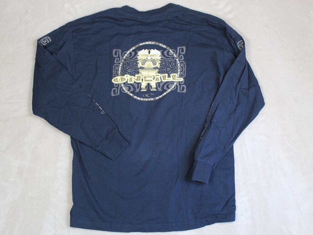 O'Neill 90s Y2K T-Shirt Mens Medium Navy Blue Made In USA Surf‎ Skate Beach